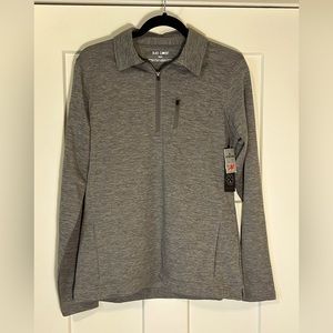 NWT Black Clover Performance ladies golf 1/4 zip - Gray medium